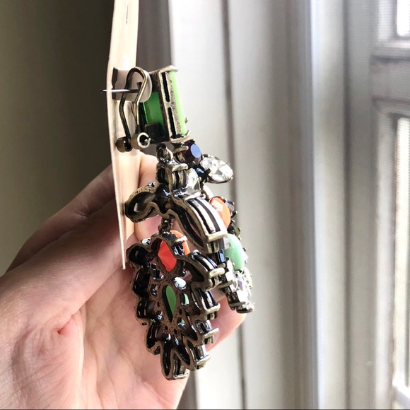 JCrew Square Neon Drop Earrings - Picture 3 of 3